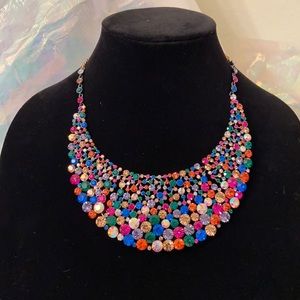 Betsy Johnson multicolored bib necklace